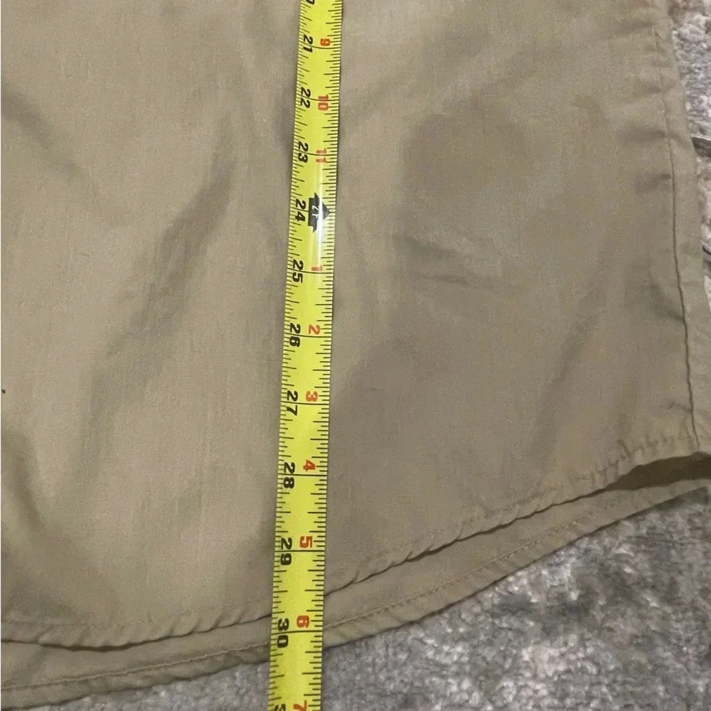 Haband Pearl Snap Travelers Mens Shirt Tan VTG Short Sleeve Classicore Utility - Picture 9 of 12